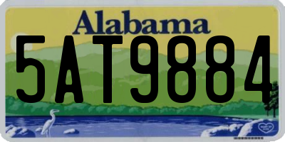 AL license plate 5AT9884