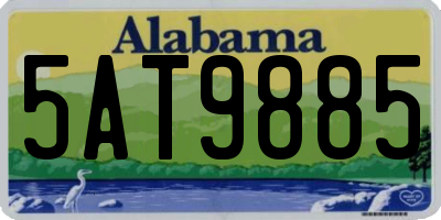 AL license plate 5AT9885