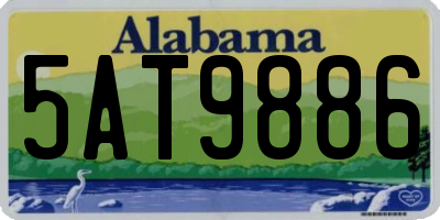 AL license plate 5AT9886