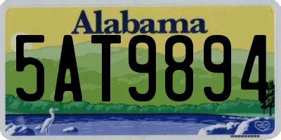 AL license plate 5AT9894