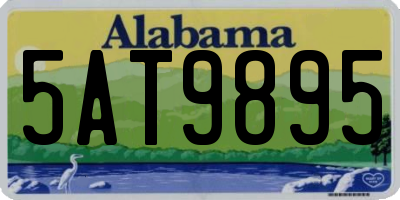 AL license plate 5AT9895