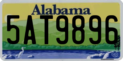 AL license plate 5AT9896