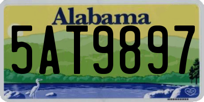 AL license plate 5AT9897