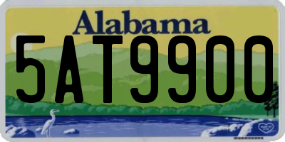 AL license plate 5AT9900