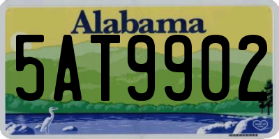 AL license plate 5AT9902