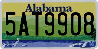 AL license plate 5AT9908
