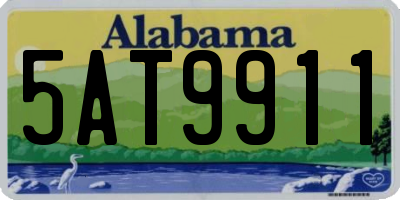 AL license plate 5AT9911