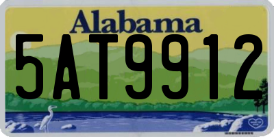 AL license plate 5AT9912