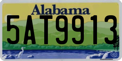 AL license plate 5AT9913