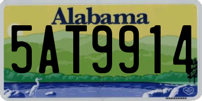 AL license plate 5AT9914