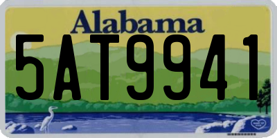 AL license plate 5AT9941