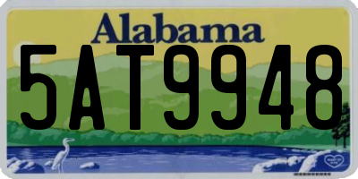 AL license plate 5AT9948