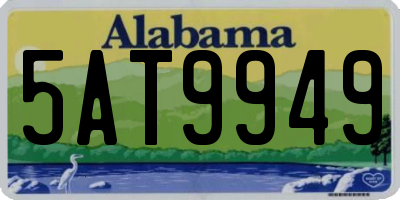 AL license plate 5AT9949