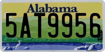 AL license plate 5AT9956