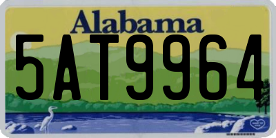 AL license plate 5AT9964
