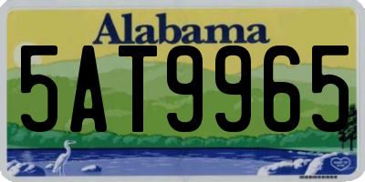 AL license plate 5AT9965
