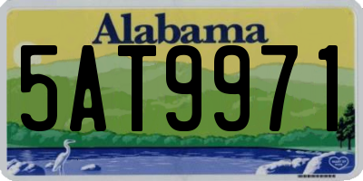 AL license plate 5AT9971