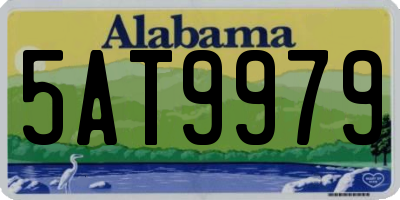 AL license plate 5AT9979