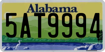 AL license plate 5AT9994