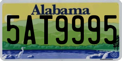AL license plate 5AT9995