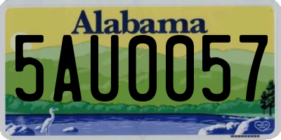 AL license plate 5AU0057