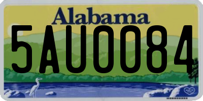AL license plate 5AU0084