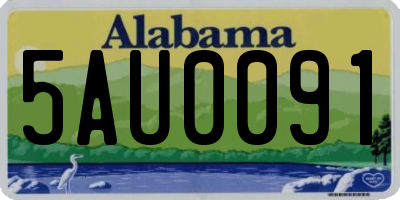 AL license plate 5AU0091