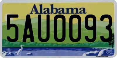 AL license plate 5AU0093