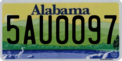 AL license plate 5AU0097