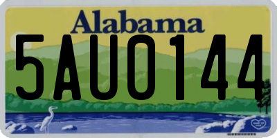 AL license plate 5AU0144