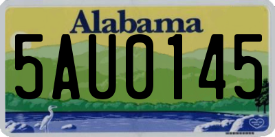 AL license plate 5AU0145