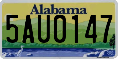 AL license plate 5AU0147