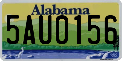 AL license plate 5AU0156