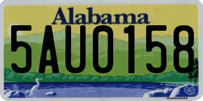 AL license plate 5AU0158