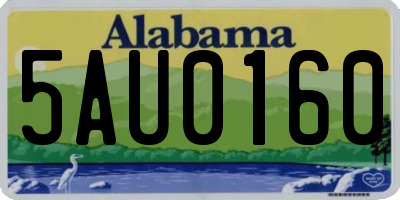 AL license plate 5AU0160
