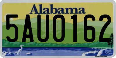 AL license plate 5AU0162