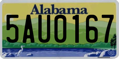 AL license plate 5AU0167