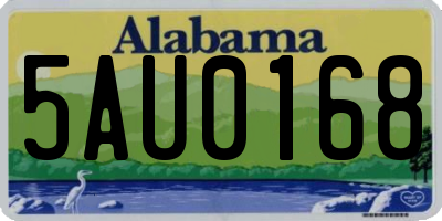 AL license plate 5AU0168