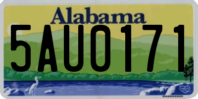 AL license plate 5AU0171