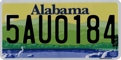 AL license plate 5AU0184
