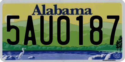 AL license plate 5AU0187