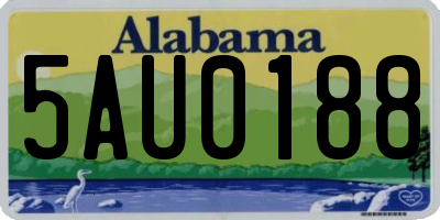 AL license plate 5AU0188