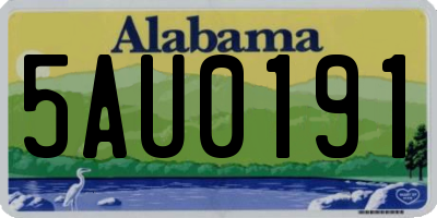 AL license plate 5AU0191