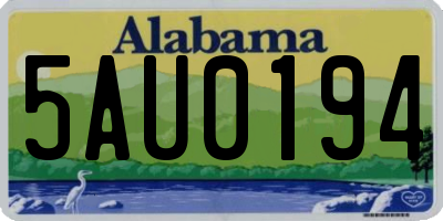 AL license plate 5AU0194