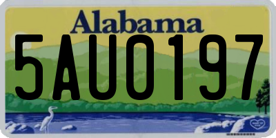 AL license plate 5AU0197
