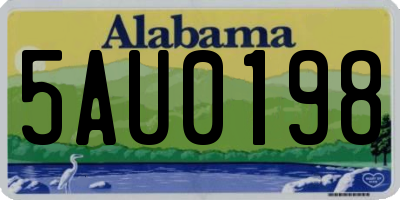 AL license plate 5AU0198