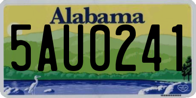 AL license plate 5AU0241
