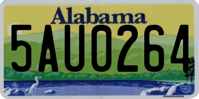 AL license plate 5AU0264