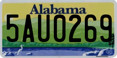 AL license plate 5AU0269