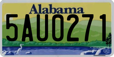 AL license plate 5AU0271